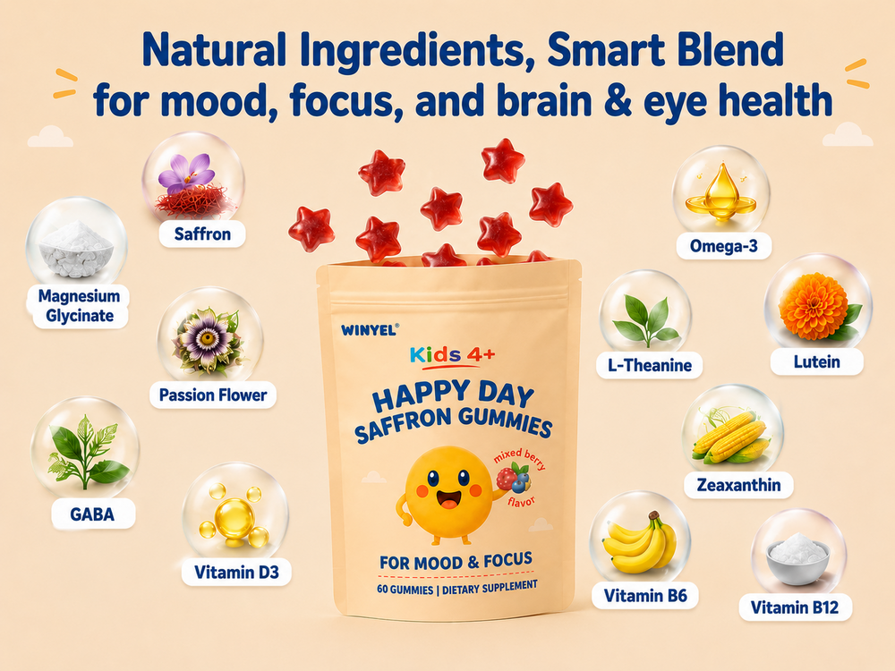 WINYEL Happy Day Saffron Gummies for Kids 4+ — product details image 12