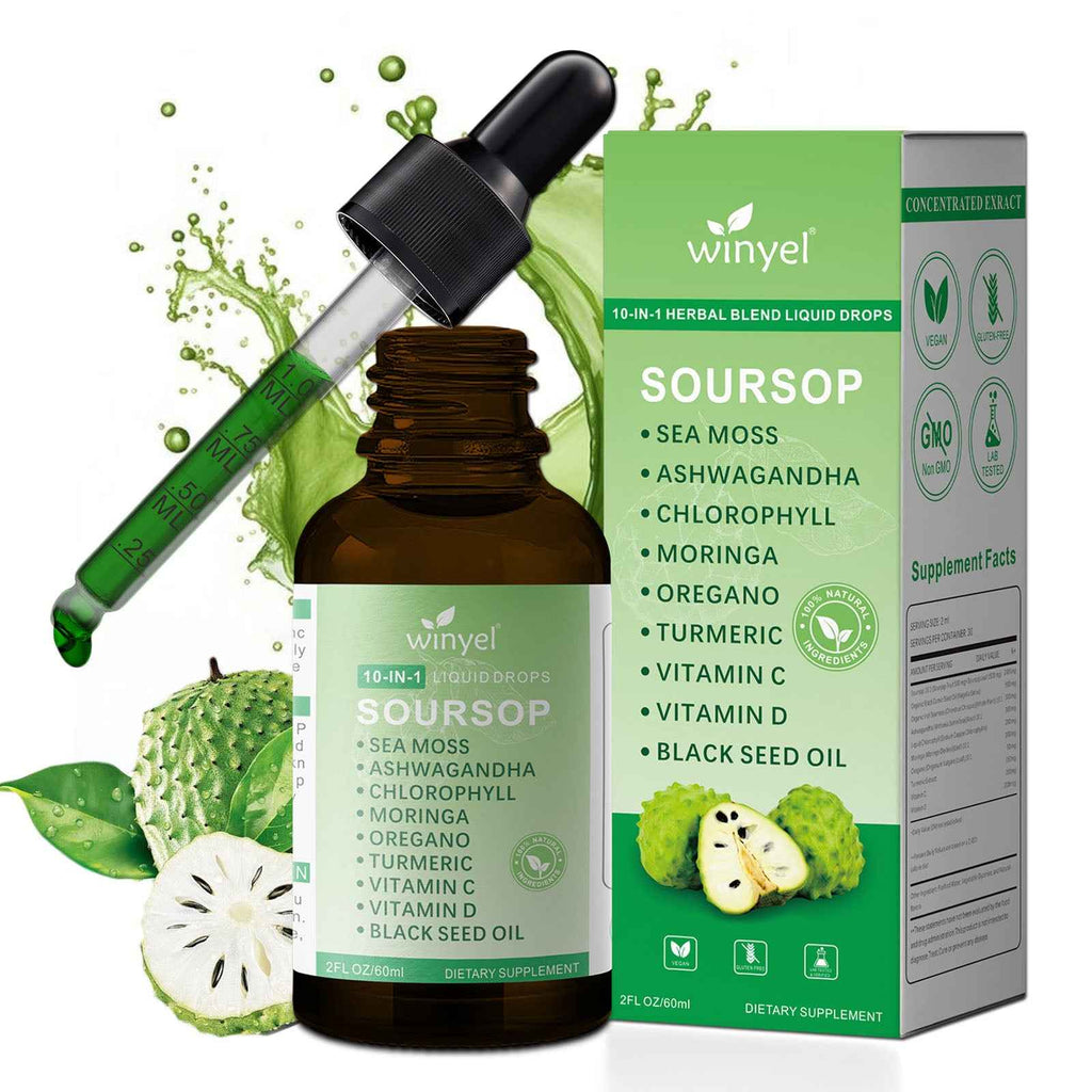 Soursop Bitters Drops with Sea Moss & Moringa – 2 Fl Oz