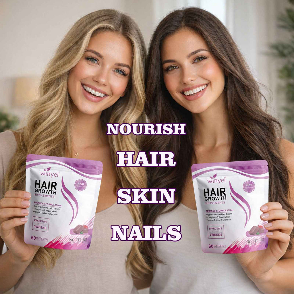 Hair Vitamins with 10,000mcg Biotin – Mixed Berry, 60 Chews