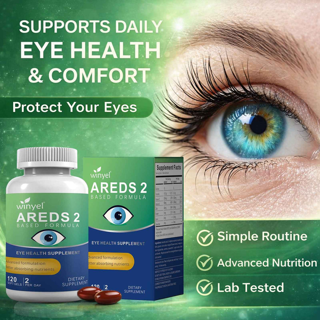 AREDS 2 Eye Vitamins with OCUSorb – 120 Vegan Softgels