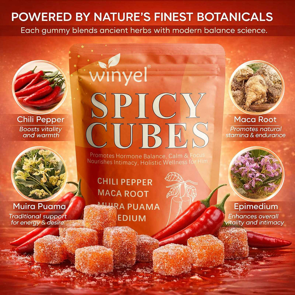 Spicy Cubes Hot Peach Gummies – Energy, Mood & Vitality
