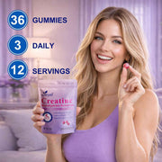 Gummies de créatine monohydrate – Sans sucre, baies, 36 unités