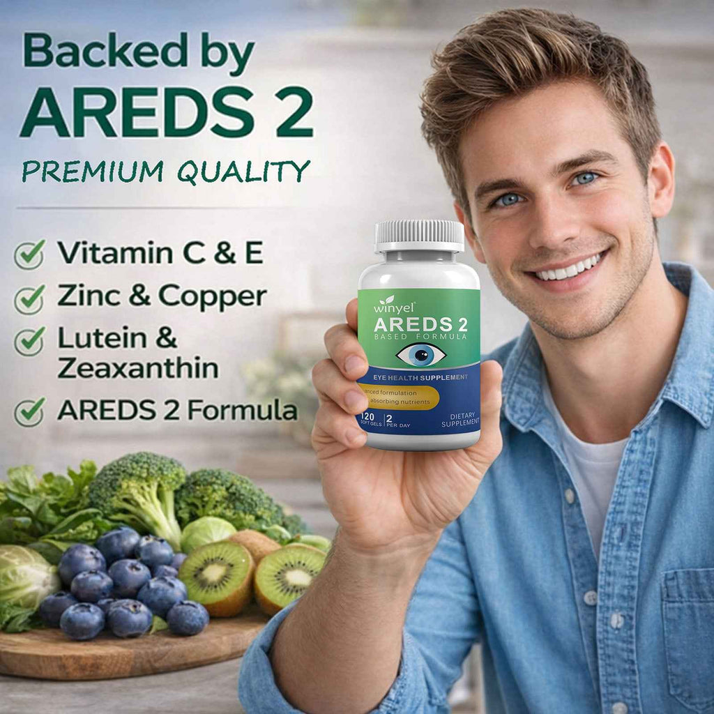 AREDS 2 Eye Vitamins with OCUSorb – 120 Vegan Softgels
