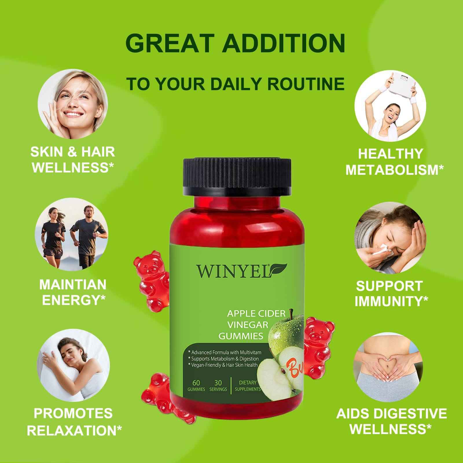 Apple Cider Vinegar Gummies – Gut Health & Energy
