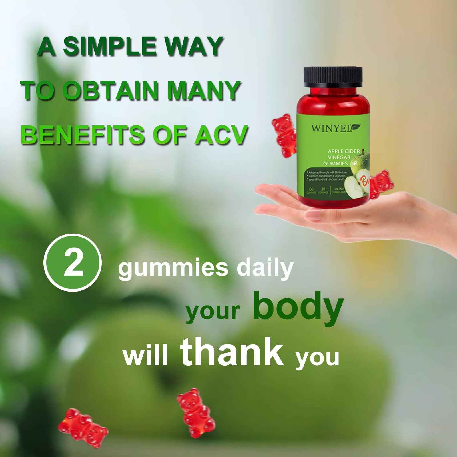 Apple Cider Vinegar Gummies – Gut Health & Energy