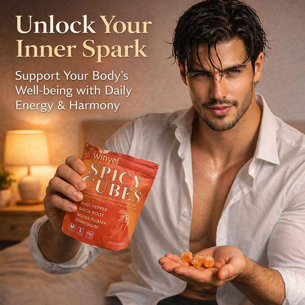 Spicy Cubes Hot Peach Gummies – Energy, Mood & Vitality