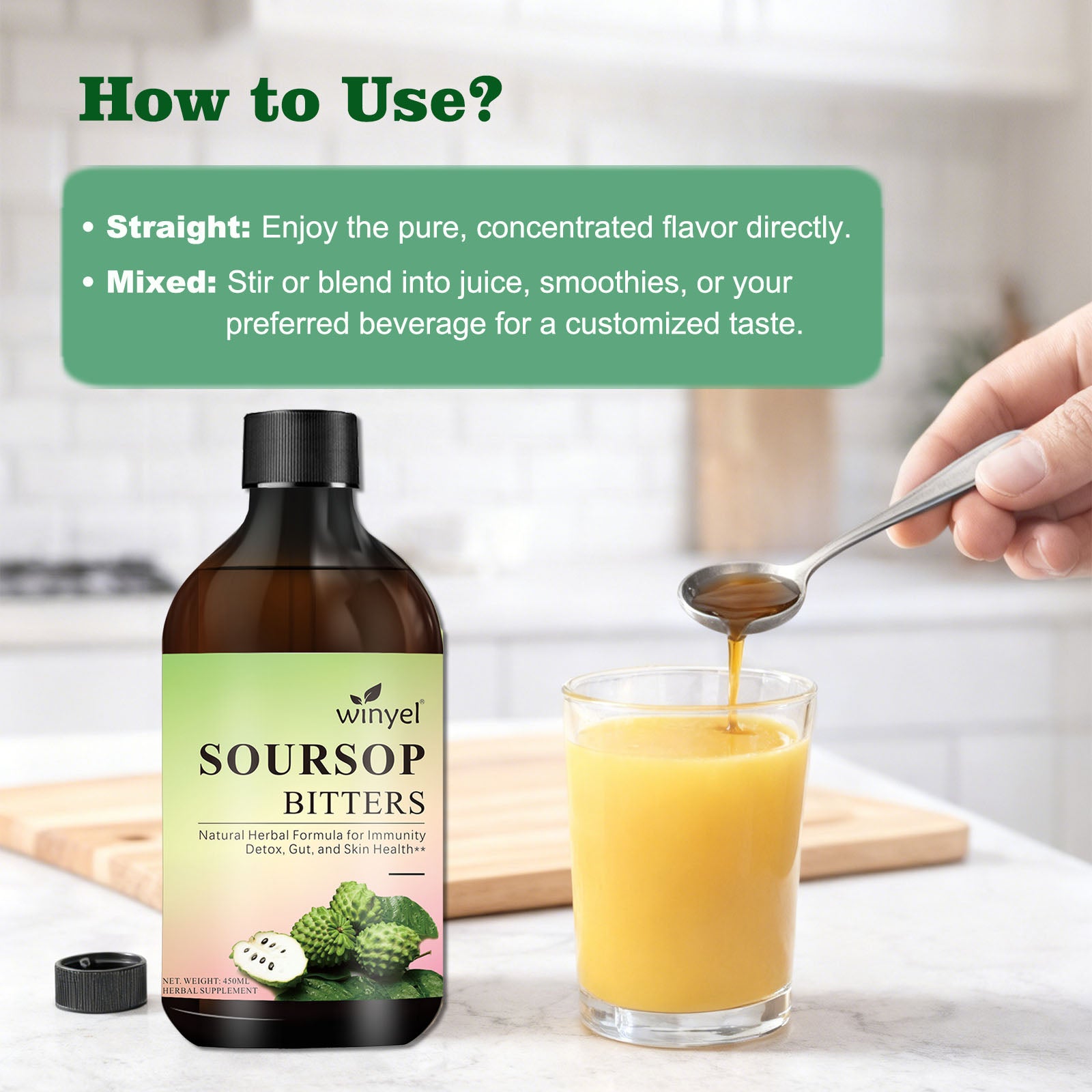 Organic Soursop Bitters – Detox with Black Seed & Ginger