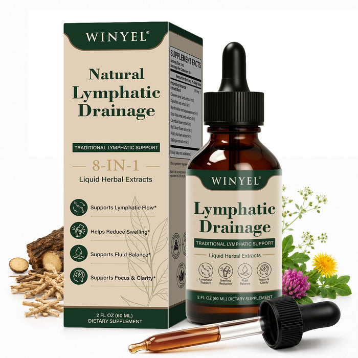 WINYEL Lymphatic Support Drops – 8-Botanical Formula, 60 Servings