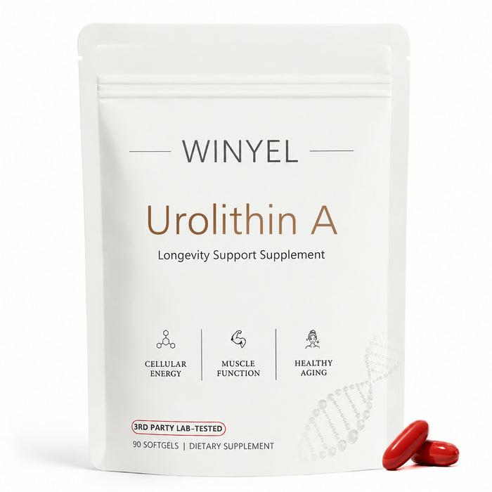 WINYEL Urolithin A Softgel with CoQ10 – Strawberry Flavor, 90 Count