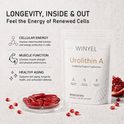 WINYEL Urolithin A Softgel with CoQ10 – Strawberry Flavor, 90 Count
