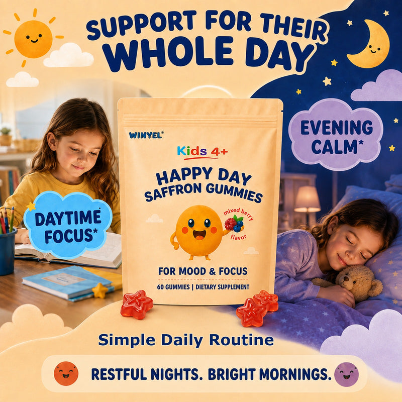 WINYEL Happy Day Saffron Gummies for Kids 4+ — product details image 3